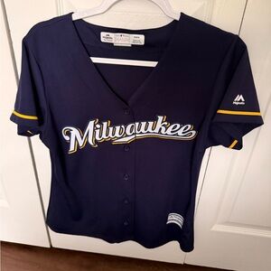 Majestic Milwaukee Brewers Baseball Jersey